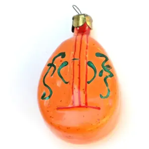 Vintage Glass Christmas Ornament Nw Year Bandura