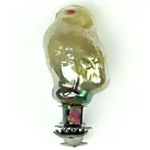 Vintage Glass Christmas Ornament Chicken
