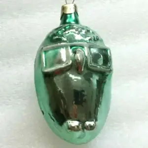 Vintage Glass Russian Christmas Ornament Wise Owl