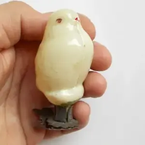 Antique Vintage Glass Russian Christmas Ornament Chickens
