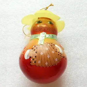 Modern Glass Ukrainian Christmas Ornament Harmonist