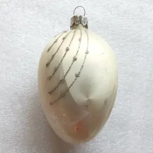 Modern Glass Ukrainian Christmas Ornament Cones
