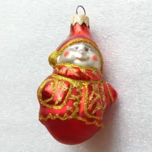 Modern Glass Ukrainian Christmas Ornament Kid