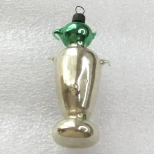 Vintage Glass Christmas Ornament Samovar