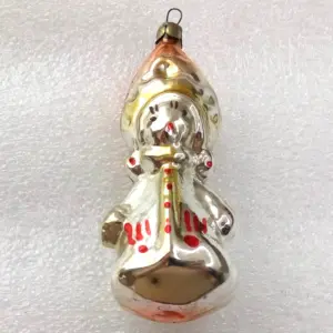 Vintage Glass Christmas Ornament Snowmaiden