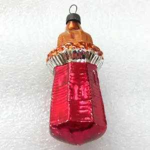 Vintage Glass Christmas Ornament Lighthouse