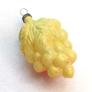 Vintage Glass Christmas Ornament Toy Grape