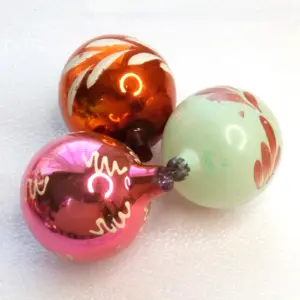 Vintage Glass Christmas Ornament Toy Ball