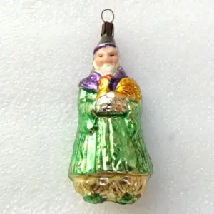 Old Antique Vintage Glass Christmas Ornament Wise Oldman