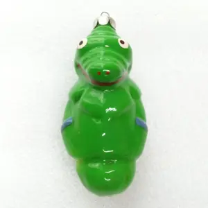 Unic Old Antique Vintage Glass Christmas Ornament Crocodile