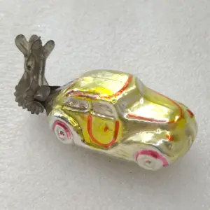 Antique Vintage Russian Glass Christmas Tree Ornament Old Auto