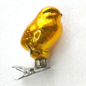 Antique Vintage Glass USSR Christmas Ornament Chicken