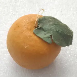 Old USSR Vintage Paper Mache Christmas Tree Ornament Apple