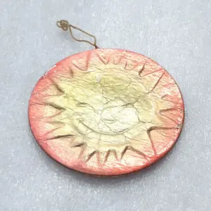 Antique Vintage Cardboard Dresden Christmas USSR Ornament Sun