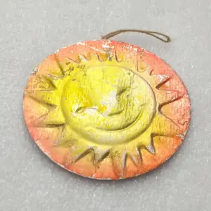 Antique Vintage Cardboard Dresden Christmas USSR Ornament Sun