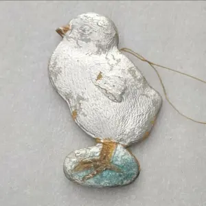 Antique Vintage USSR Cardboard Dresden Christmas Ornament Chick