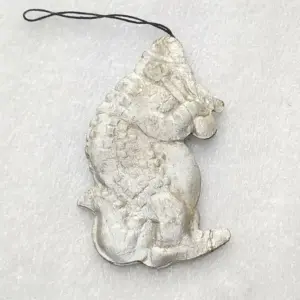 Antique Vintage Cardboard Dresden Christmas Ornament Crocodile