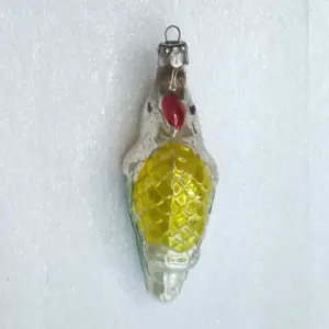 Antique Vintage Mercury Glass Russian Christmas Ornaments Parrot