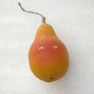 Old Antique Vintage Papier Mache Christmas Tree Ornament Pear