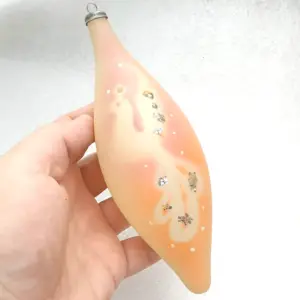 Vintage Glass USSR Christmas Ornament Antique Firebird