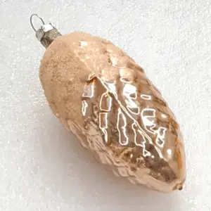 Vintage Glass USSR Christmas Ornament Antique Pinecone