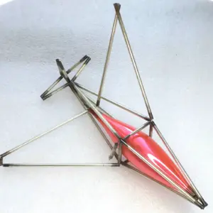 Vintage Tube Glass USSR Christmas Ornament Antique Airplane