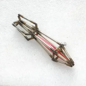 Vintage Tube Glass USSR Christmas Ornament Antique Rocket