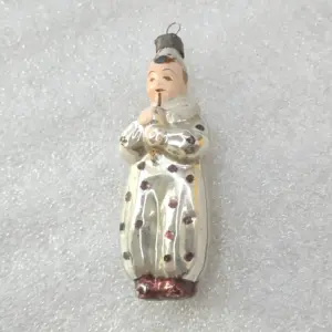 Antique Vintage USSR Mercury Glass Christmas Ornament Jester