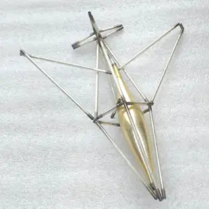 Antique Vintage USSR Tube Glass Christmas Tree Ornament Air Plane