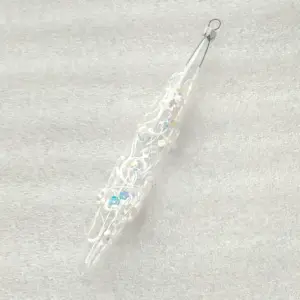 Ukrainian Glass Christmas Ornament Icicle