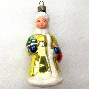 Vintage Glass Christmas Ornament Snowmaiden