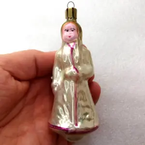 Vintage Glass Christmas Ornament Snowmaiden