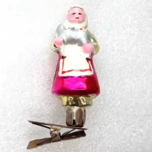 Vintage Glass Christmas Ornament Tree Alyonushka