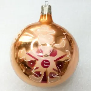 Vintage Glass Christmas Ornament Big Ball
