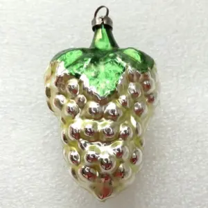 Vintage GDR Glass Christmas Ornament Grape