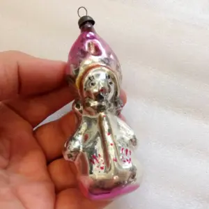 Vintage USSR Glass Christmas Ornament Snowmaiden