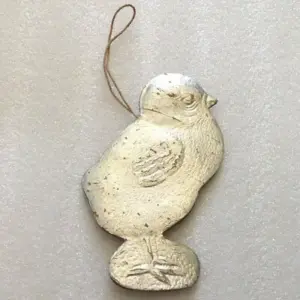 Vintage USSR Cardboard "Dresden" Christmas Ornament Chicken