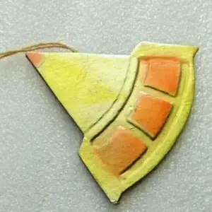 Vintage USSR Cardboard "Dresden" Christmas Ornament Rocket