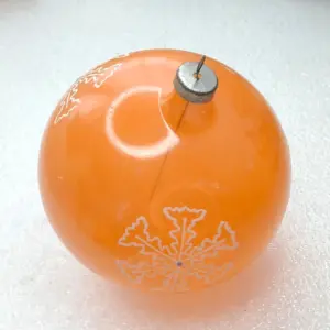 Antique Vintage USSR Glass Christmas Ornament Ball