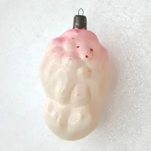 Antique Vintage USSR Glass Christmas Ornament Lion