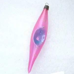 Antique Vintage USSR Glass Christmas Ornament Icicle