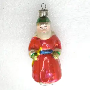 Antique Vintage USSR Glass Christmas Ornament Coachman