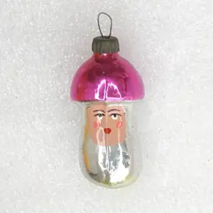 Antique Vintage USSR Glass Christmas Ornament Tree Toy Mushroom