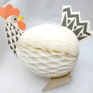 Antique Vintage USSR Paper Christmas Ornament Rooster