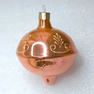 Antique Vintage USSR Glass Christmas Toy Ornament Whirligig