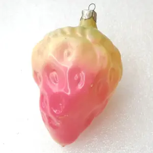 Antique Vintage USSR Glass Christmas Ornament Big Berry