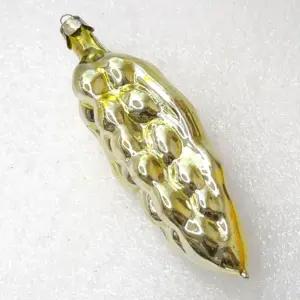 Antique Vintage USSR Glass Christmas Tree Ornament Ear of Wheat