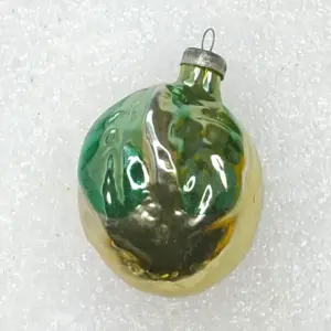 Antique Vintage Glass USSR Christmas Ornament Tree Toy Old Plum