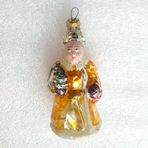 Antique Vintage USSR Glass Christmas Ornament Snowmaiden