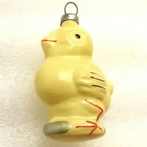 Antique Vintage USSR Glass Christmas Ornament Old Crow